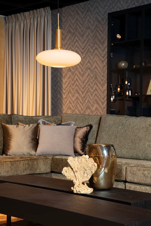 Lucide SINGALA - Pendant light - Ø 30 cm - 1xE27 - Matt Gold / Brass - atmosphere 1